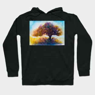 Watercolor tree Hoodie